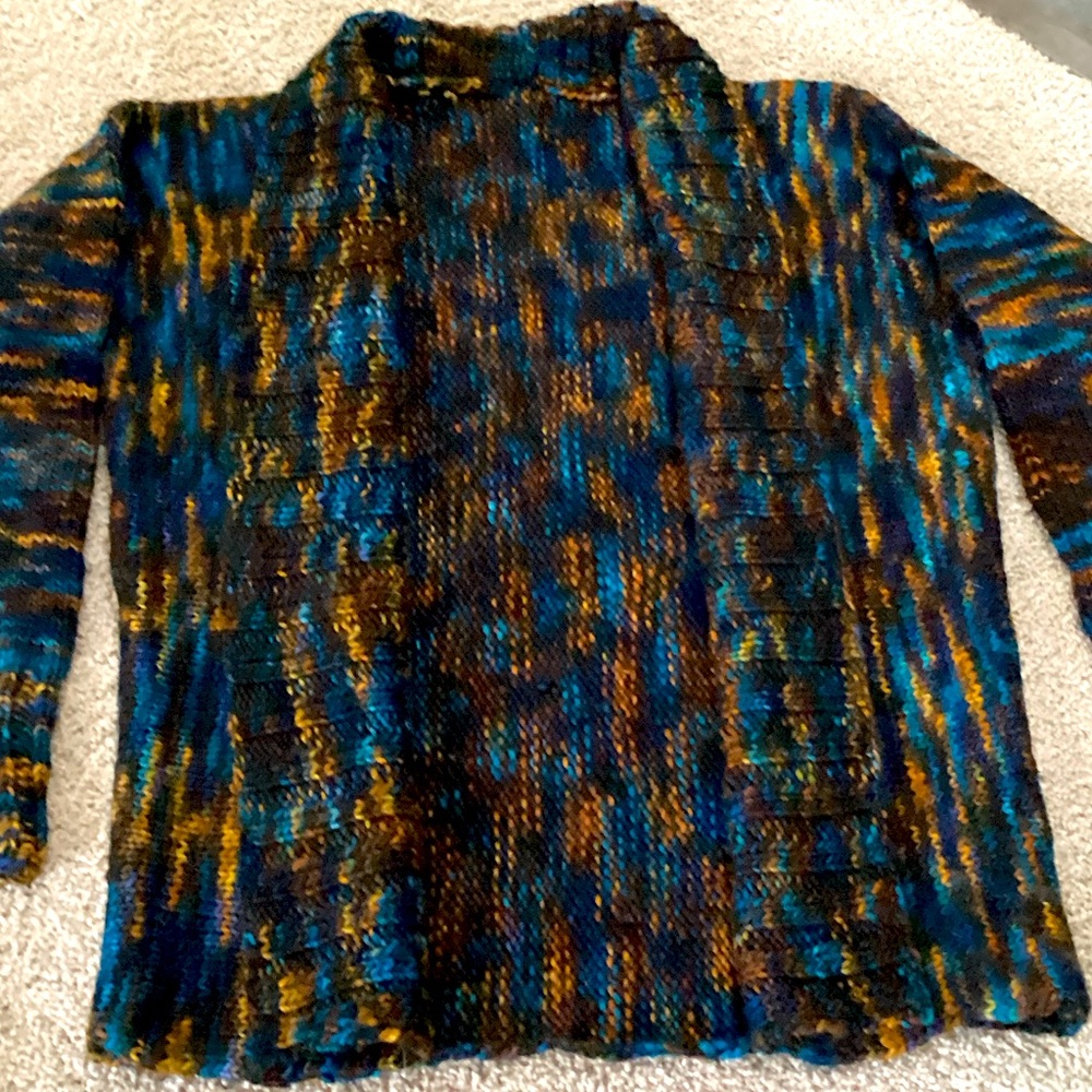 Handmade hand knitted sweater cardigan